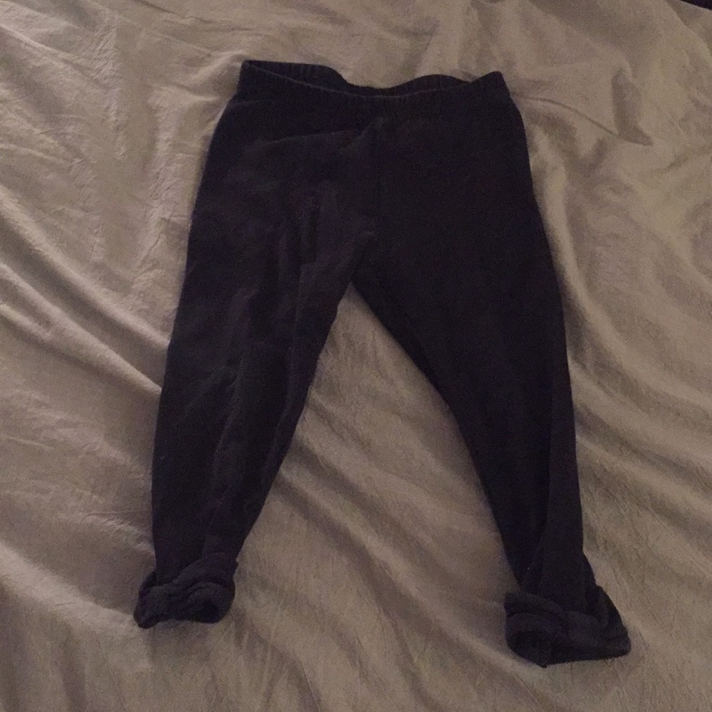 Janie And Jack black leggings (18-24 months)